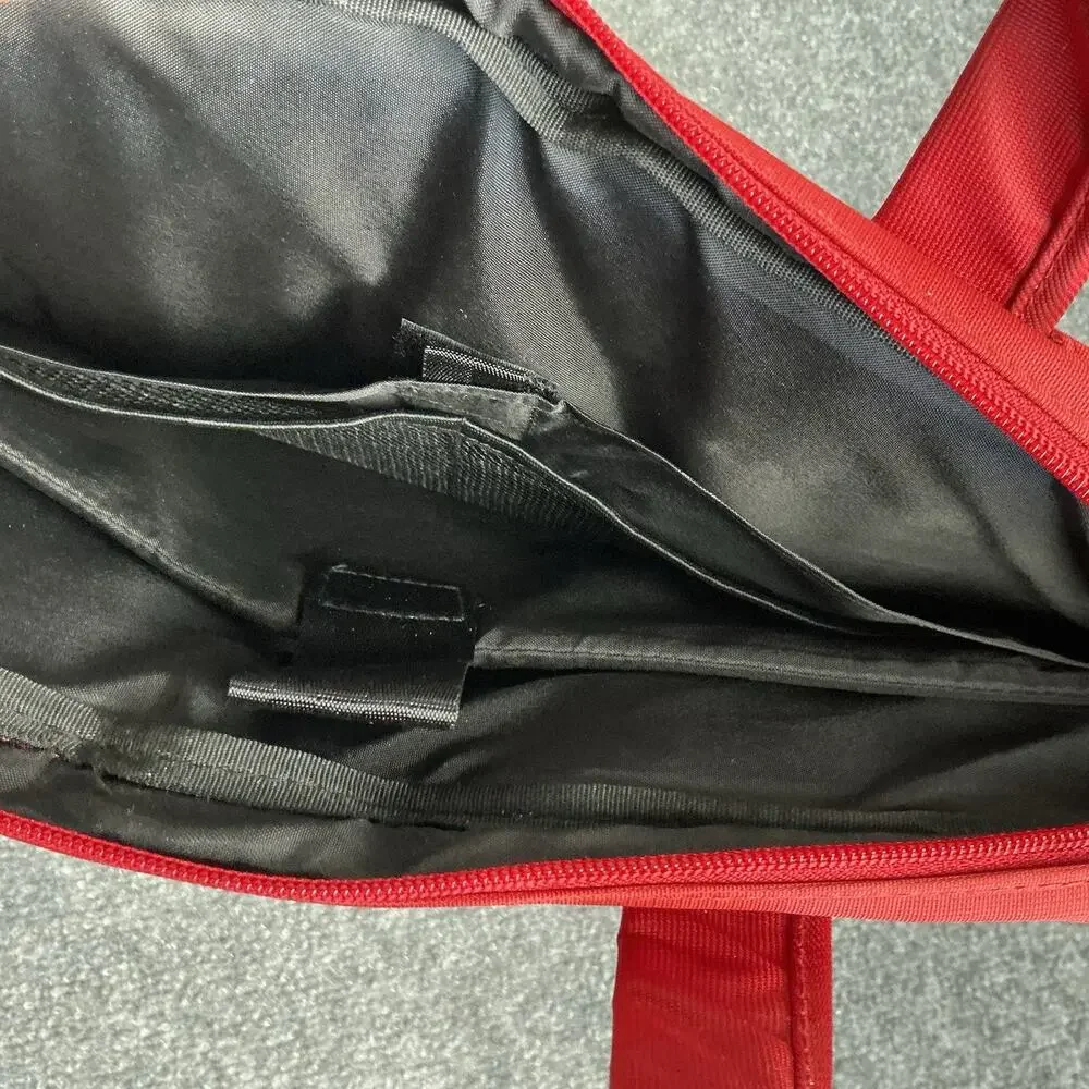 Hello Kitty Laptop Bag Red/White/Pink Nylon Case with Outer Pockets